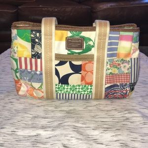 Vintage Coach Hamptons Patchwork Tote